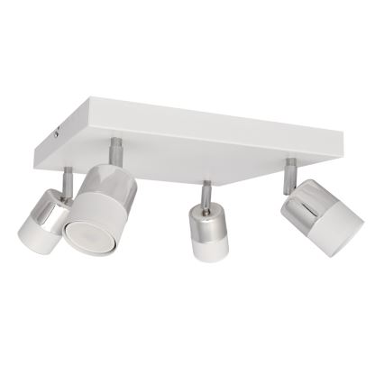 LED Спот TUBSSON 4xGU10/4,8W/230V бял/лъскав хром
