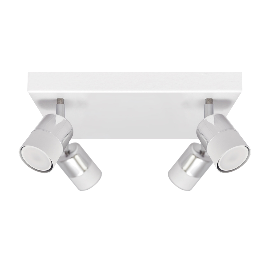LED Спот TUBSSON 4xGU10/4,8W/230V бял/лъскав хром
