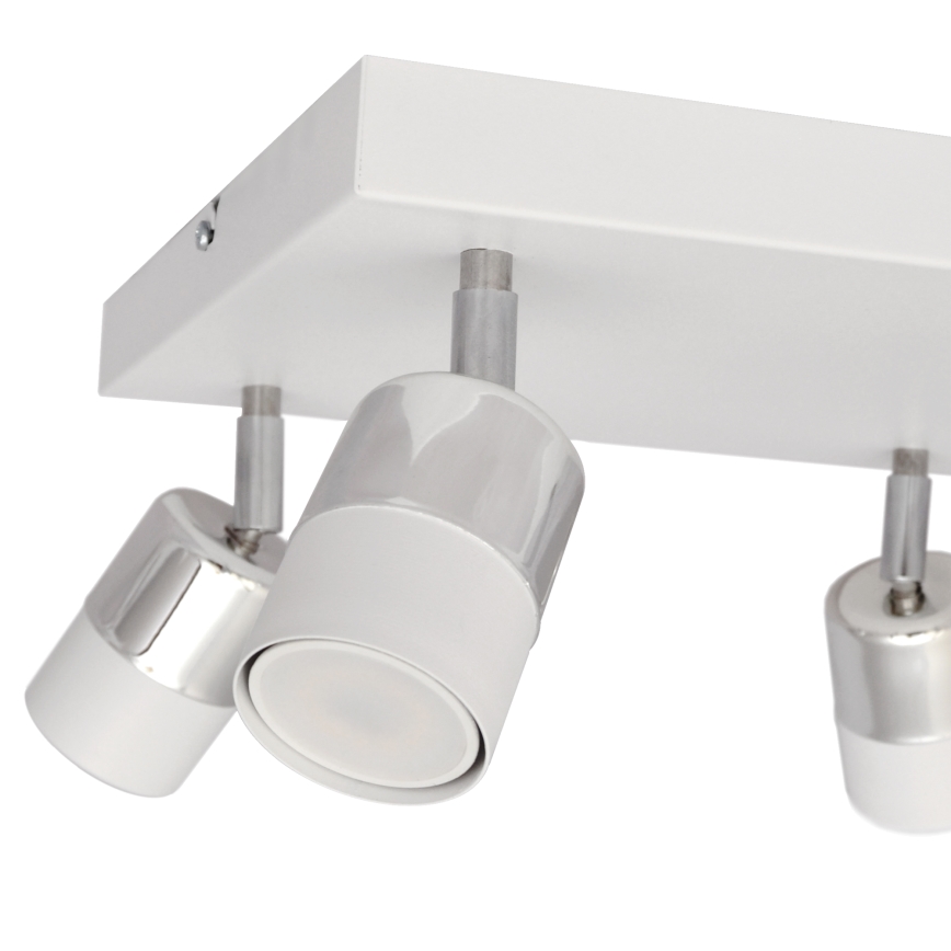 LED Спот TUBSSON 4xGU10/4,8W/230V бял/лъскав хром