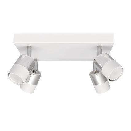 LED Спот TUBSSON 4xGU10/4,8W/230V бял/лъскав хром