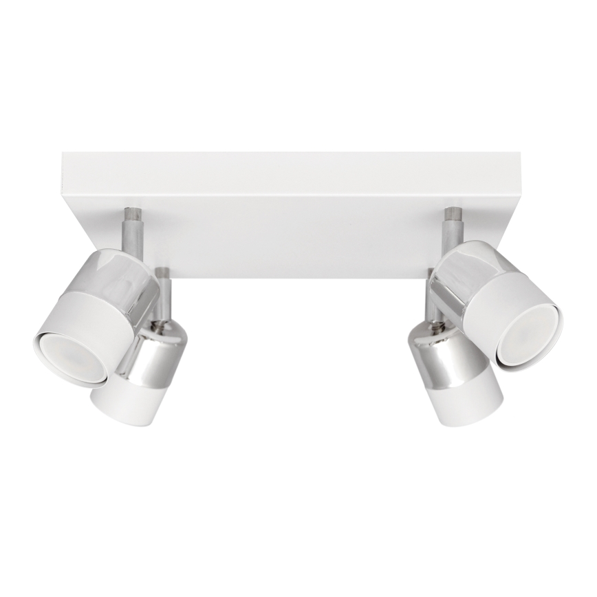 LED Спот TUBSSON 4xGU10/4,8W/230V бял/лъскав хром
