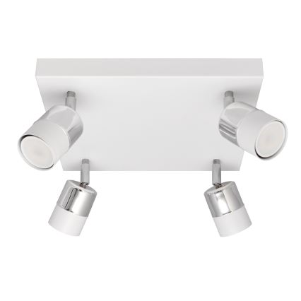 LED Спот TUBSSON 4xGU10/4,8W/230V бял/лъскав хром