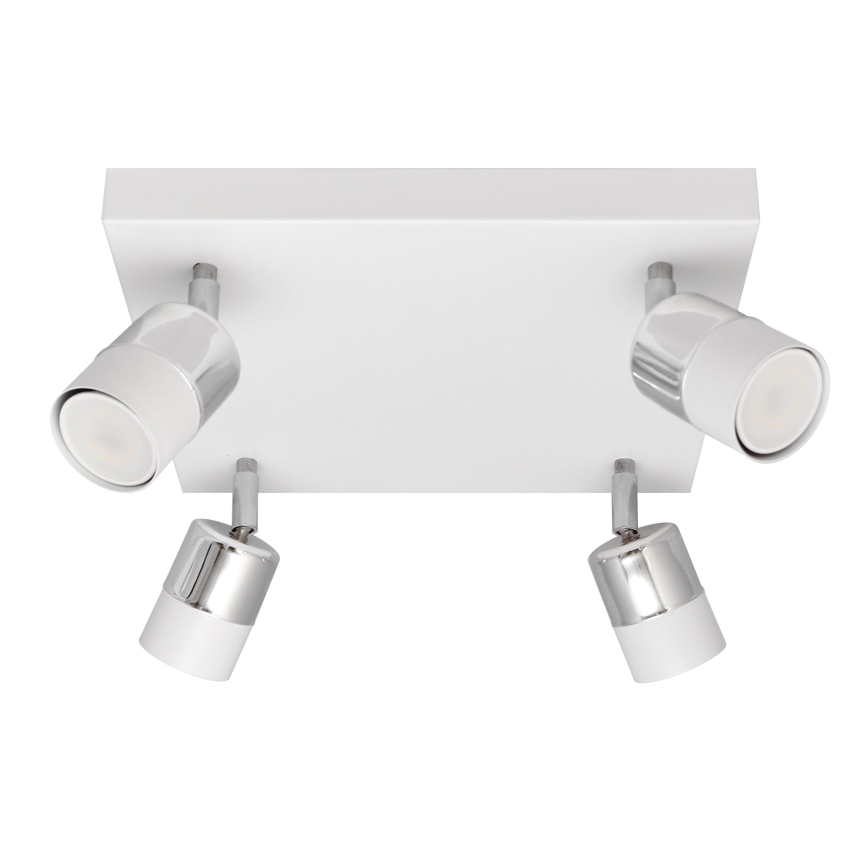LED Спот TUBSSON 4xGU10/4,8W/230V бял/лъскав хром