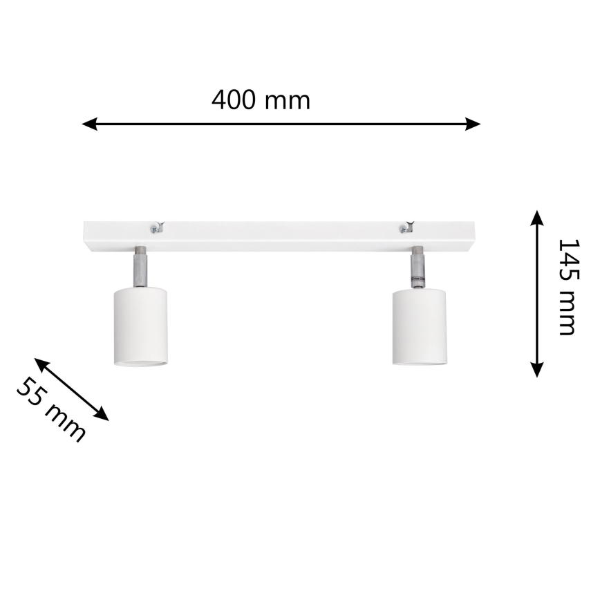 LED Спот TUNE 2xGU10/4,8W/230V бял
