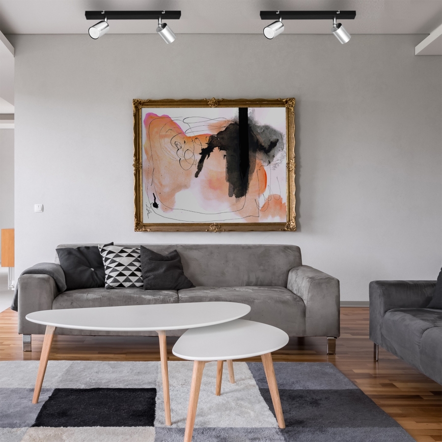 LED Спот TUNE 2xGU10/4,8W/230V матов хром/черен