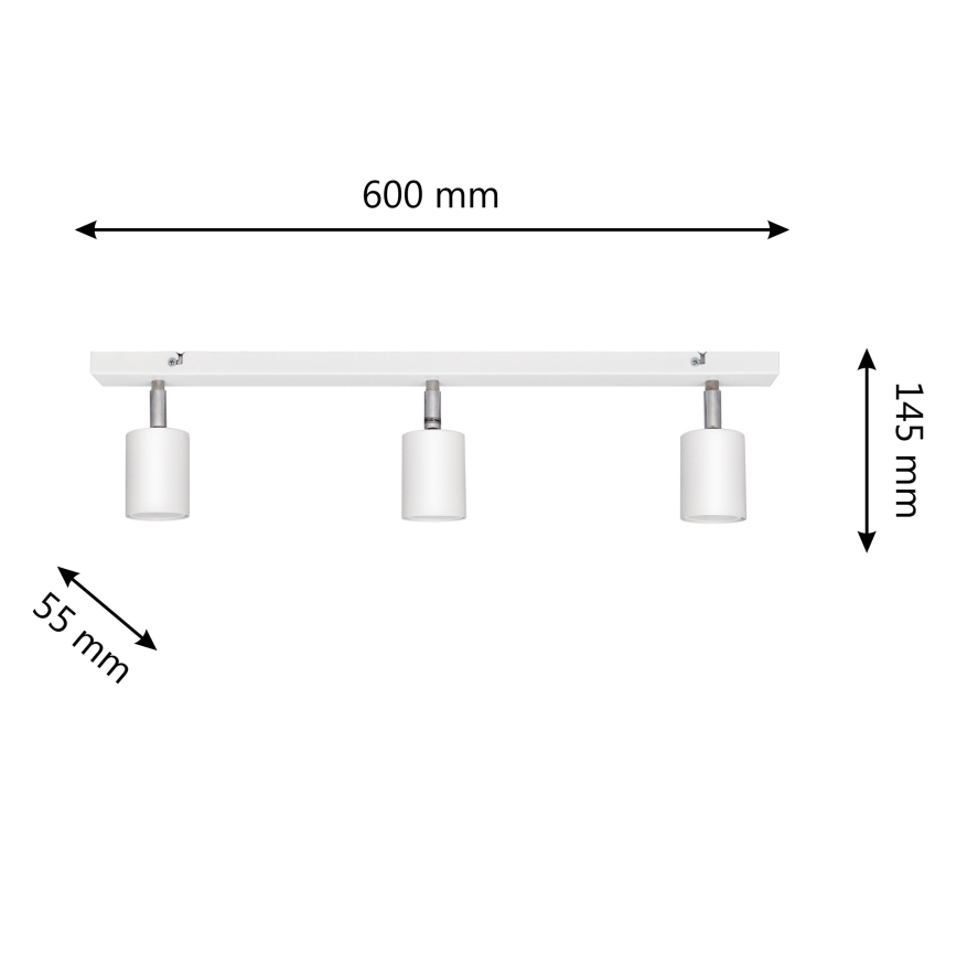 LED Спот TUNE 3xGU10/4,8W/230V бял