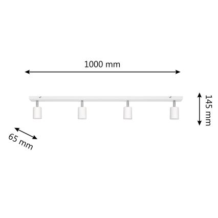 LED Спот TUNE 4xGU10/4,8W/230V бял