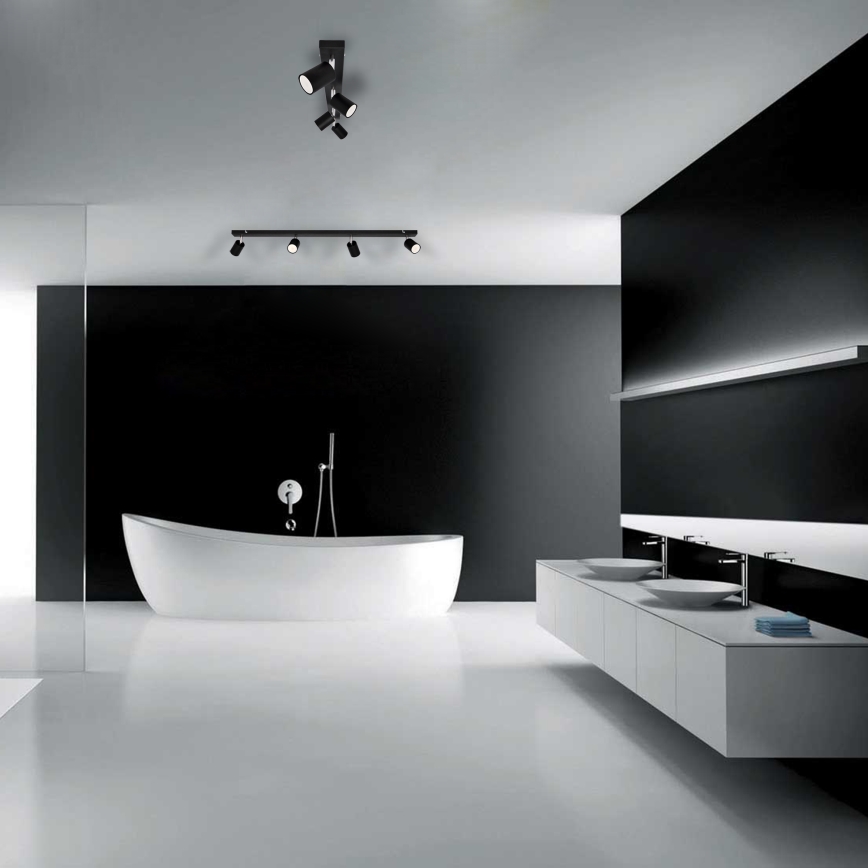 LED Спот TUNE 4xGU10/4,8W/230V черен