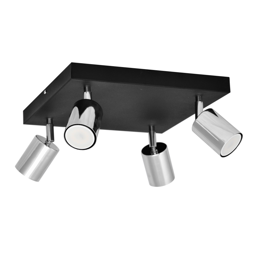 LED Спот TUNE 4xGU10/4,8W/230V матов хром/черен