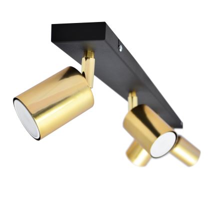 LED Спот TUNE 4xGU10/4,8W/230V златист/черен
