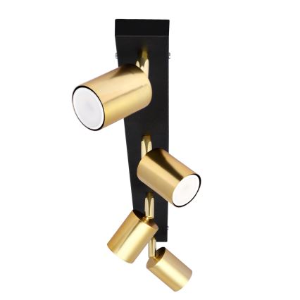 LED Спот TUNE 4xGU10/4,8W/230V златист/черен