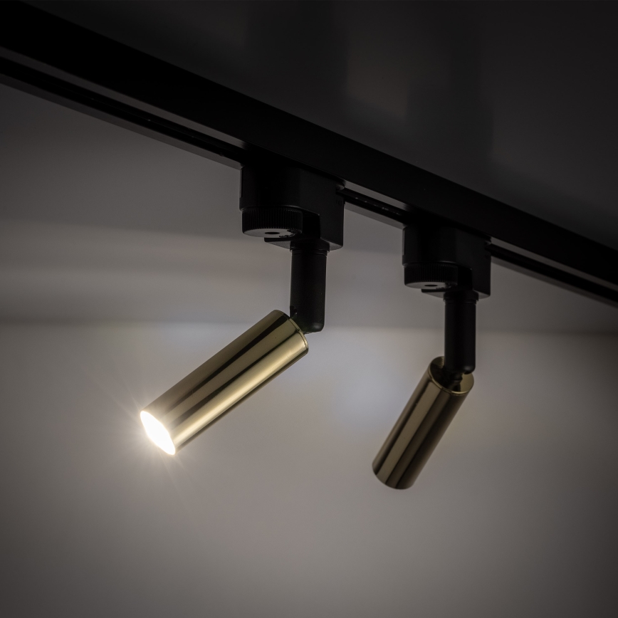 LED Спот за 1-фазна релсова система LAGOS 1xG9/3W/230V златист/черен