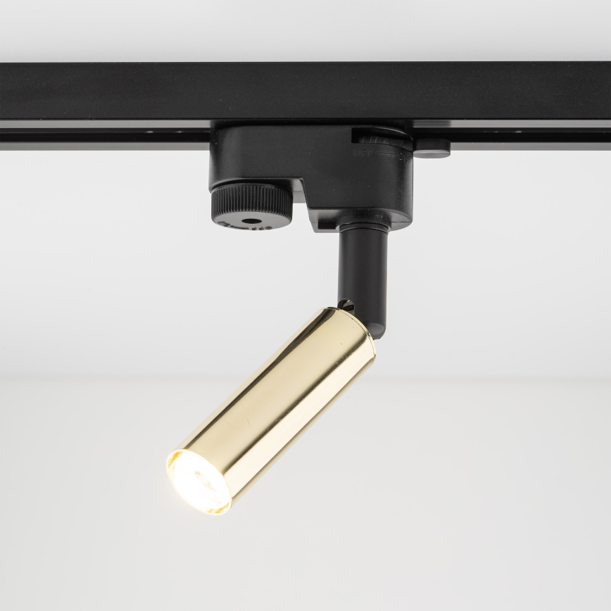 LED Спот за 1-фазна релсова система LAGOS 1xG9/3W/230V златист/черен