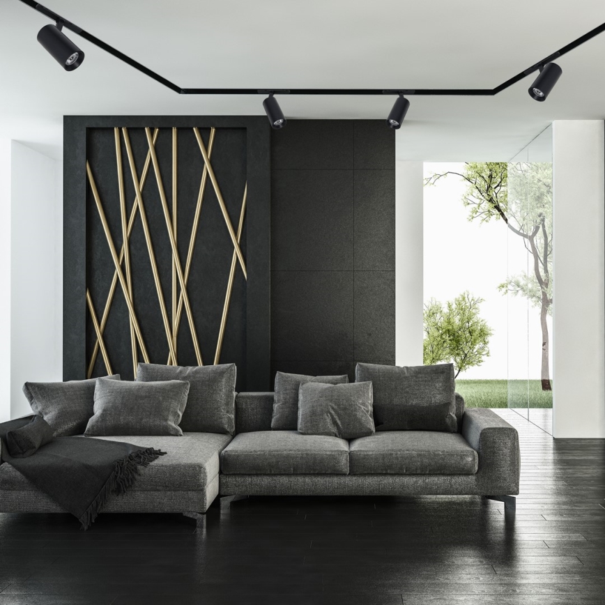 LED Спот за релсова система MAGNETIC TRACK LED/10W/48V 3000K черен