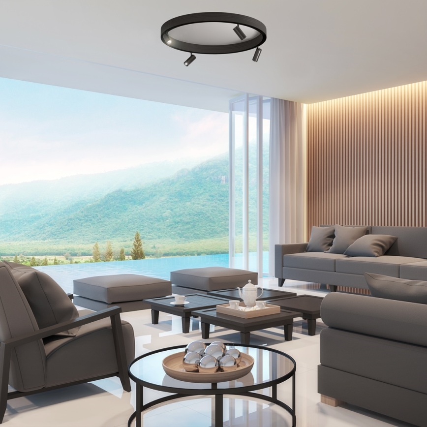 LED Спот за релсова система MAGNETIC TRACK LED/7W/48V 3000K черен