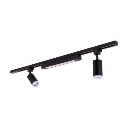 LED точково осветително тяло в шинна система TRACER 2xGU10/10W/230V + LED/20W 1 m черно