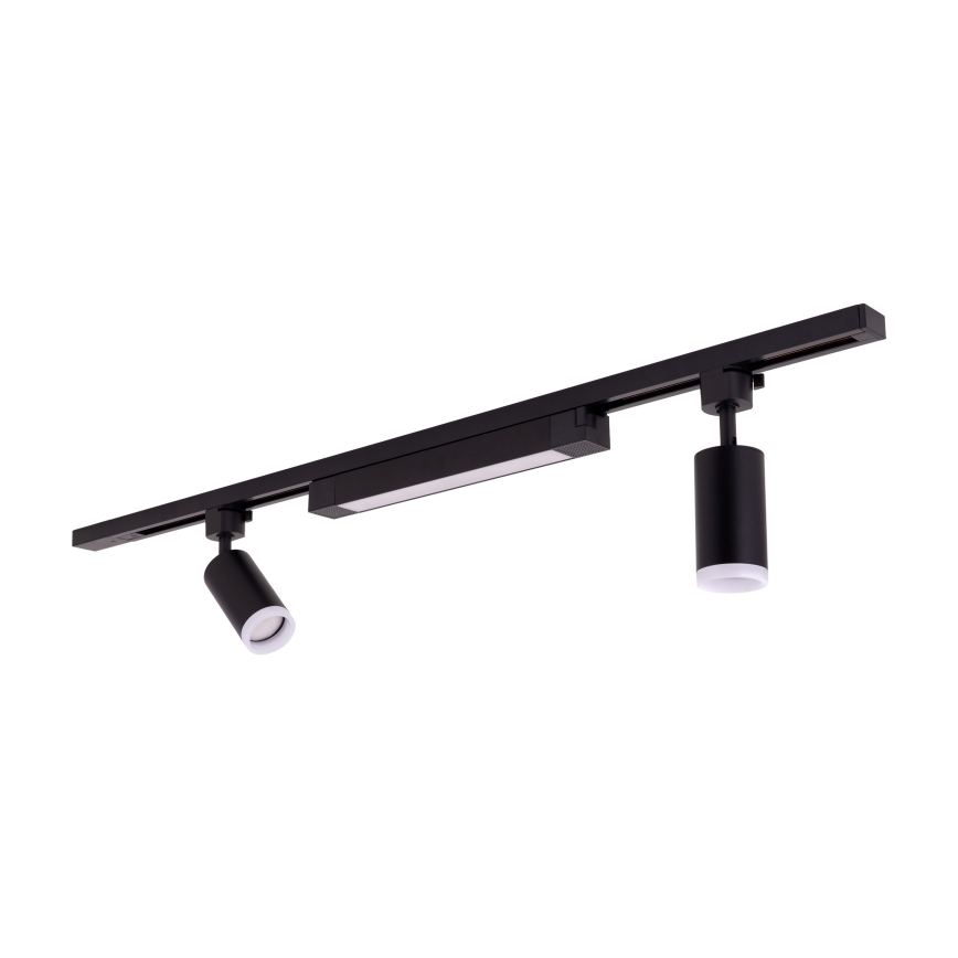 LED точково осветително тяло в шинна система TRACER 2xGU10/10W/230V + LED/20W 1 m черно