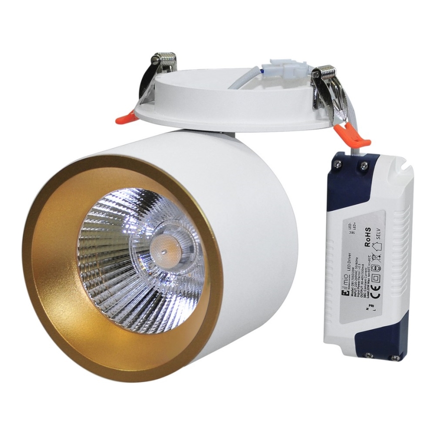 LED Спот за вграждане HARON LED/20W/230V бял