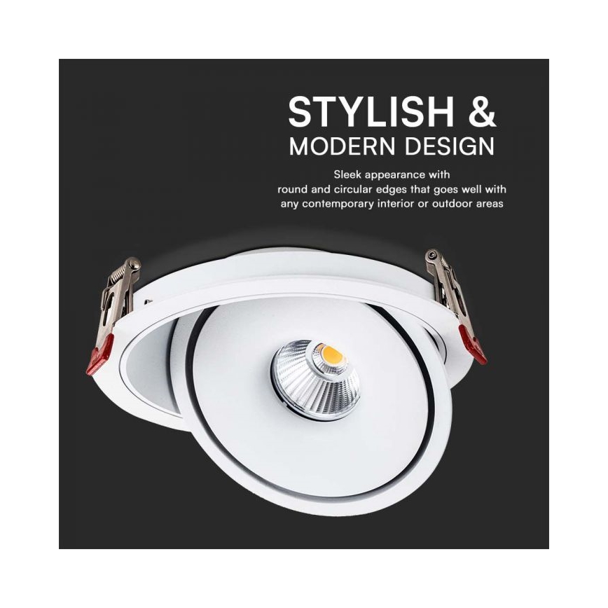 LED Спот за вграждане LED/12W/230V 3000/4000/6400K Ø 12 см бял