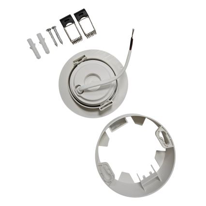 LED Вграден/повърхностен монтаж спот 2в1 LED/5W/230V 4200K Ø 9,3 см бял