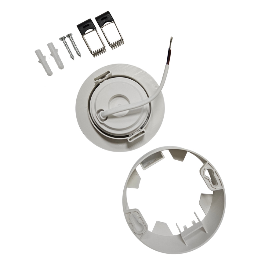 LED Вграден/повърхностен монтаж спот 2в1 LED/5W/230V 4200K Ø 9,3 см бял