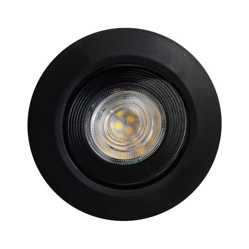 LED Вграден/повърхностен монтаж спот 2в1 LED/5W/230V 4200K Ø 9,3 см черен