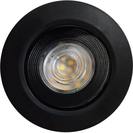 LED Вграден/повърхностен монтаж спот 2в1 LED/5W/230V 4200K Ø 9,3 см черен