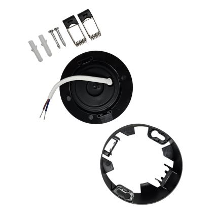 LED Вграден/повърхностен монтаж спот 2в1 LED/5W/230V 4200K Ø 9,3 см черен
