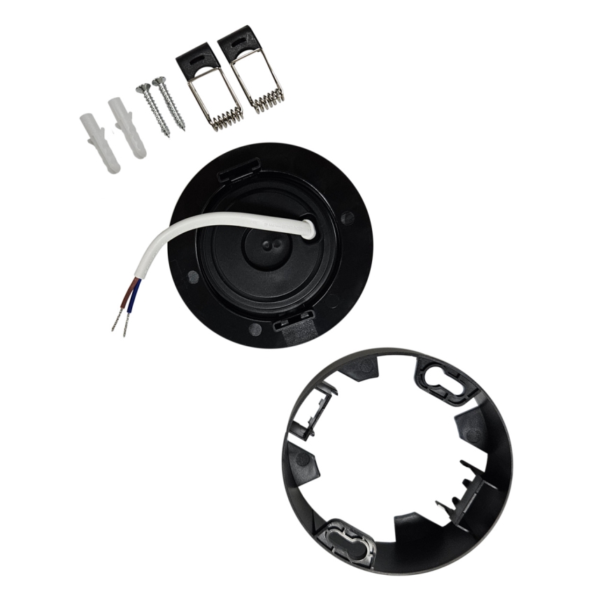 LED Вграден/повърхностен монтаж спот 2в1 LED/5W/230V 4200K Ø 9,3 см черен