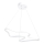 LED Стаен Лустер ARTISAN LED/36W/230V 6500K Бял