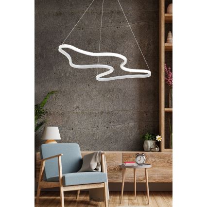 LED Стаен Лустер ARTISAN LED/36W/230V 6500K Бял
