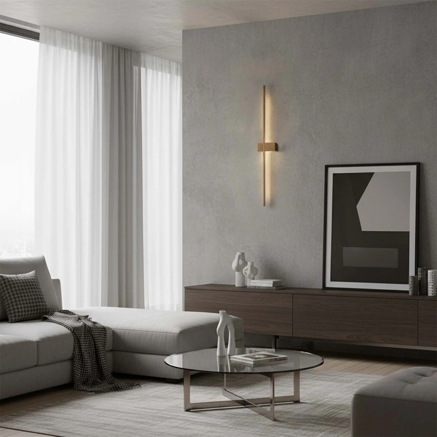 LED стенен аплик AISHA LED/12W/230V 4000K 80 cm златист