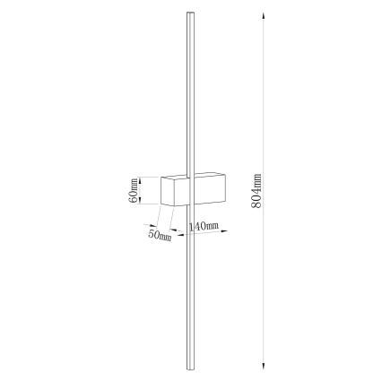 LED Стенен аплик AISHA LED/12W/230V 4000K златист