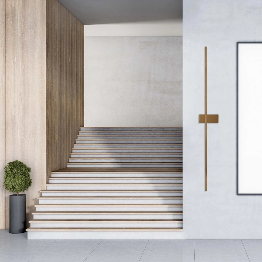 LED стенен аплик AISHA LED/20W/230V 4000K 120 cm златист