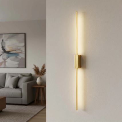 LED стенен аплик AISHA LED/20W/230V 4000K 120 cm златист