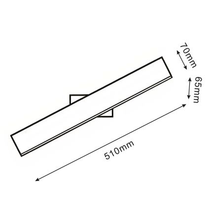 LED стенен аплик BERNADETTA LED/10W/230V 4000K черен