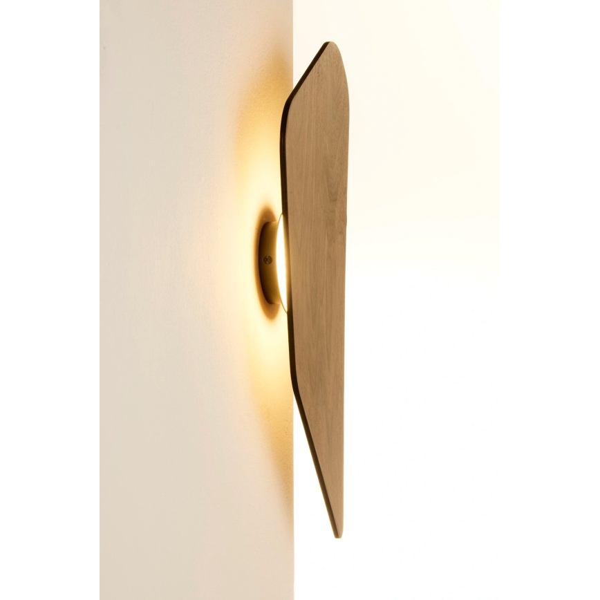 LED стенен аплик BUTTON LED/4W/230V 33x16,5 cm декор орех