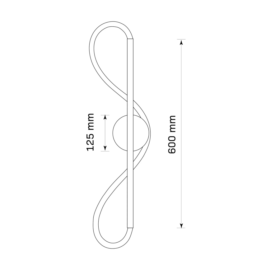 LED стенен аплик EMMA LED/19W/230V златист