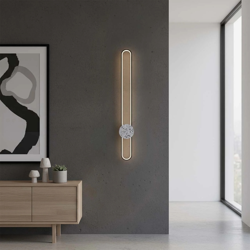 LED стенен аплик FLORENTYNA LED/24W/230V 4000K черен/бял