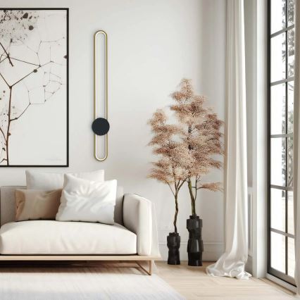 LED стенен аплик FLORENTYNA LED/24W/230V 4000K златисто/черно