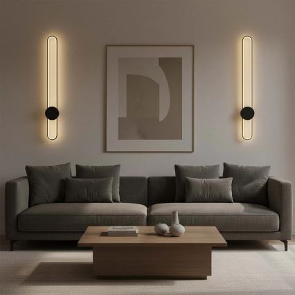 LED стенен аплик FLORENTYNA LED/24W/230V 4000K златисто/черно