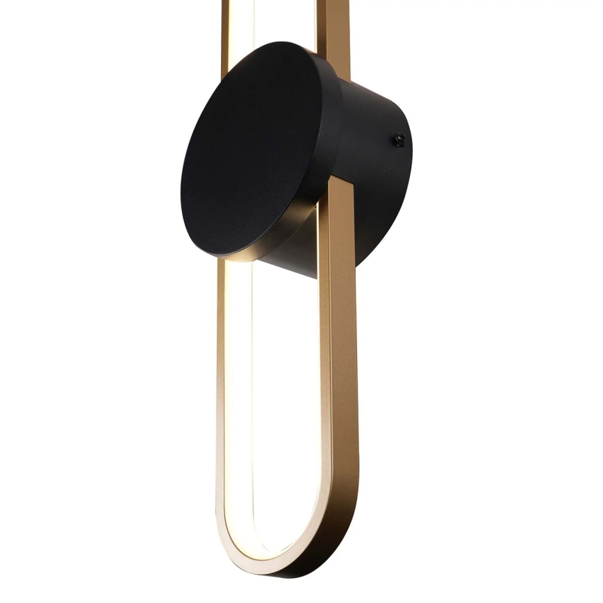 LED стенен аплик FLORENTYNA LED/24W/230V 4000K златисто/черно