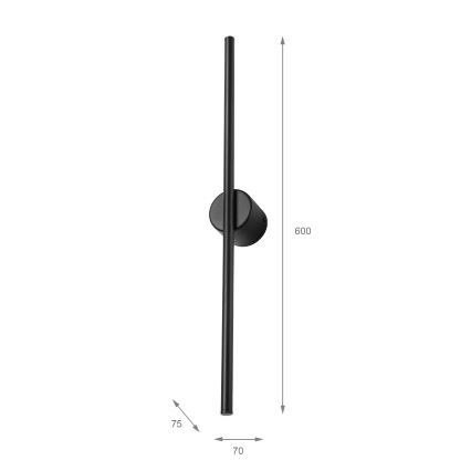 LED стенен аплик LANA LED/7W/230V 4000K черен