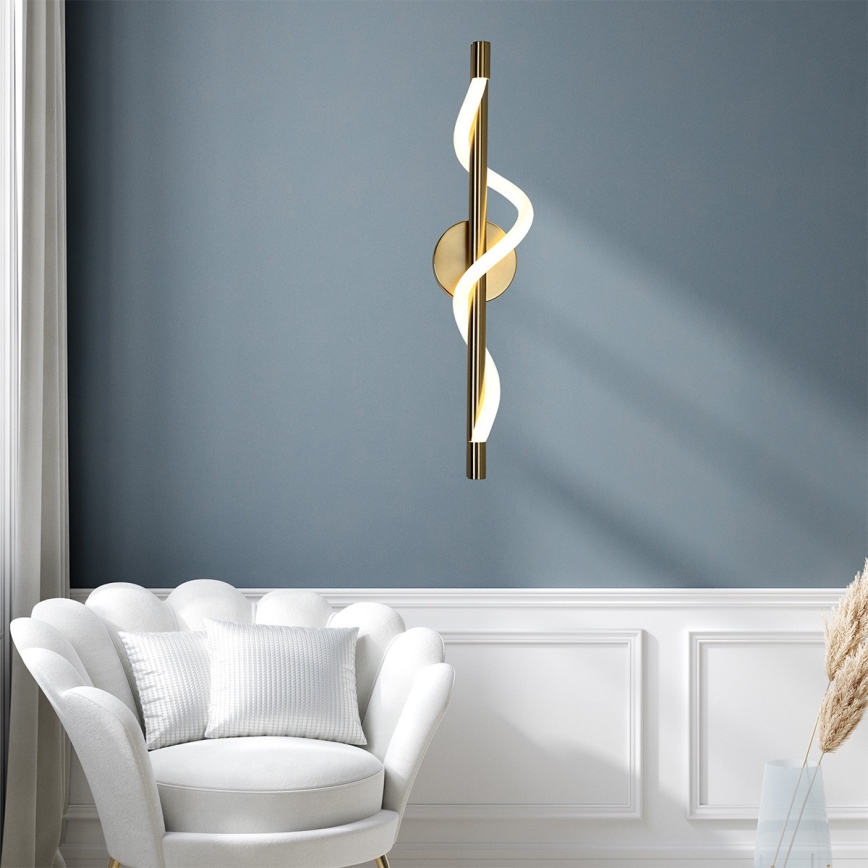 LED стенен аплик MELECA LED/12W/230V 3000/4000/6000K златист