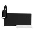 LED стенен аплик SHELF LED/4W+LED/5W+LED/2W/230V черен