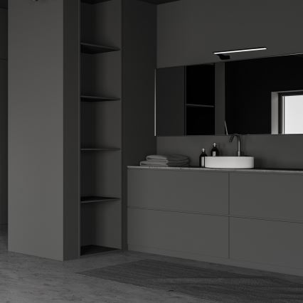 LED стенен аплик за баня SHINE LED/11W/230V 45 cm IP44 черен