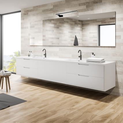 LED стенен аплик за баня SHINE LED/11W/230V 45 cm IP44 черен