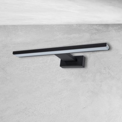 LED стенен аплик за баня SHINE LED/7W/230V 30 cm IP44 черен