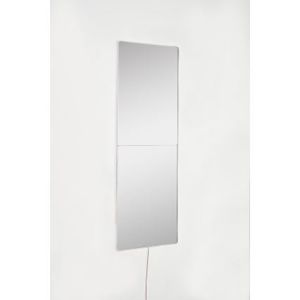 LED стенно огледало с подсветка RECTANGULAR 80x20 см бяло