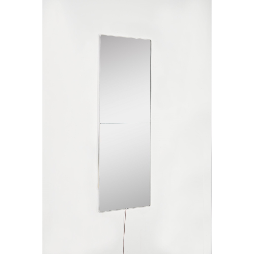 LED стенно огледало с подсветка RECTANGULAR 80x20 см бяло